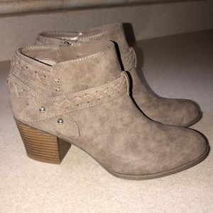 Taupe booties